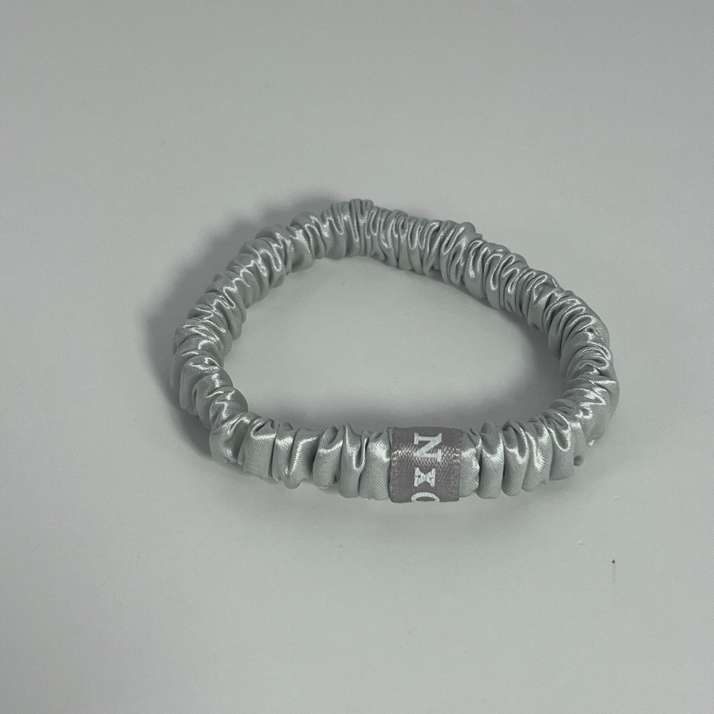 The NxC Silk Scrunchie Trio in Silver