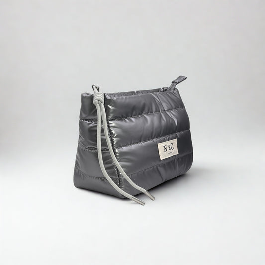The NxC Puffer Travel Pouch in Graphite