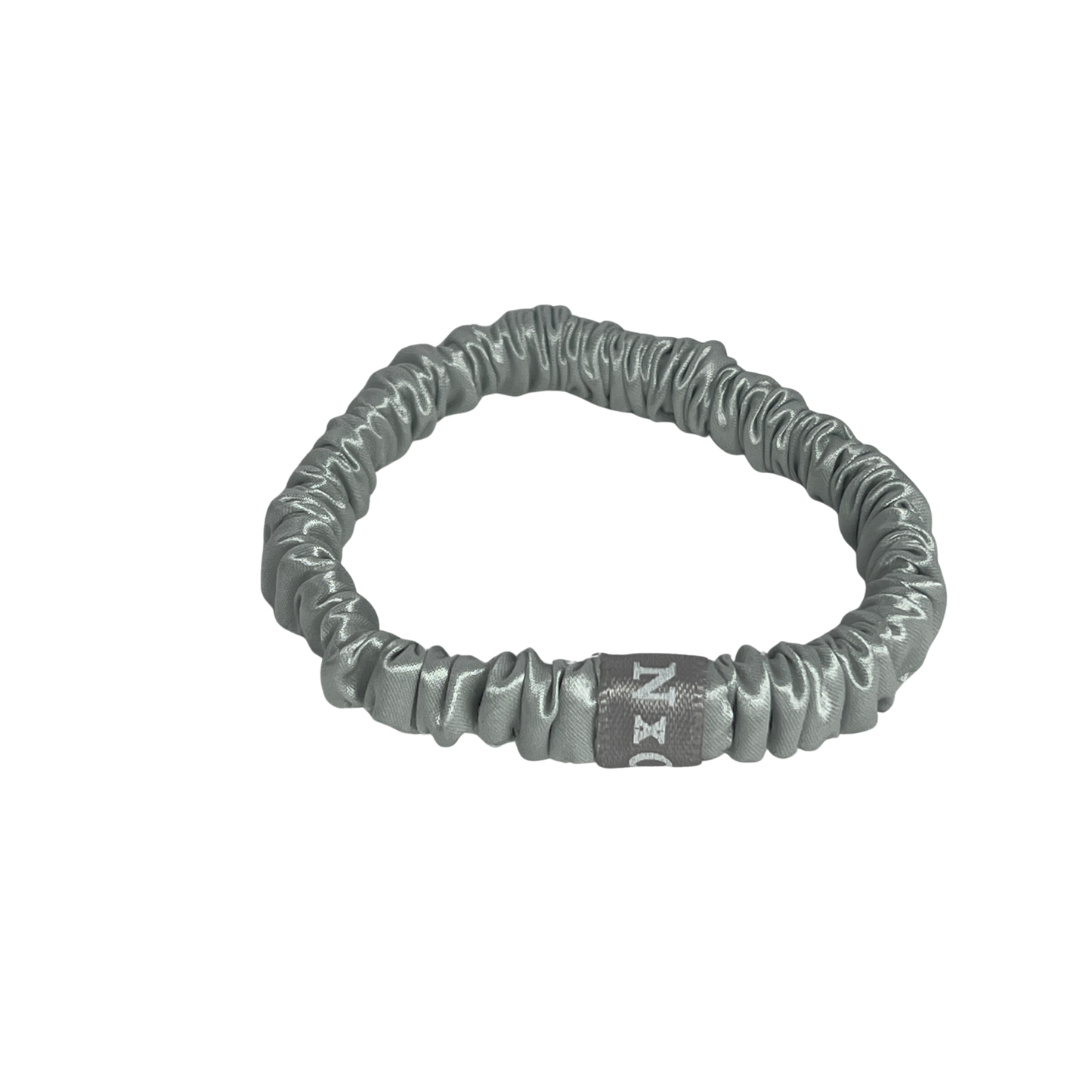 The NxC Silk Scrunchie Trio in Silver