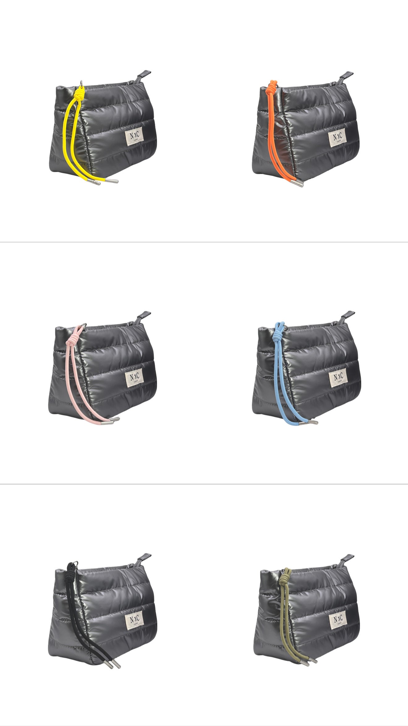 The NxC Puffer Travel Pouch in Graphite