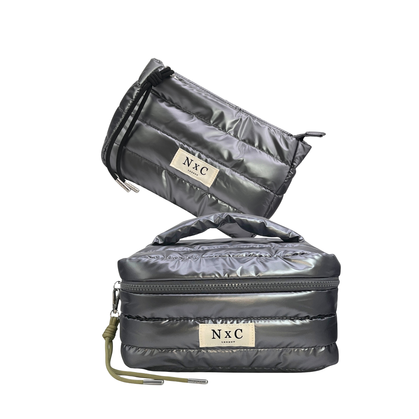 The NxC Puffer Travel Set in Graphite