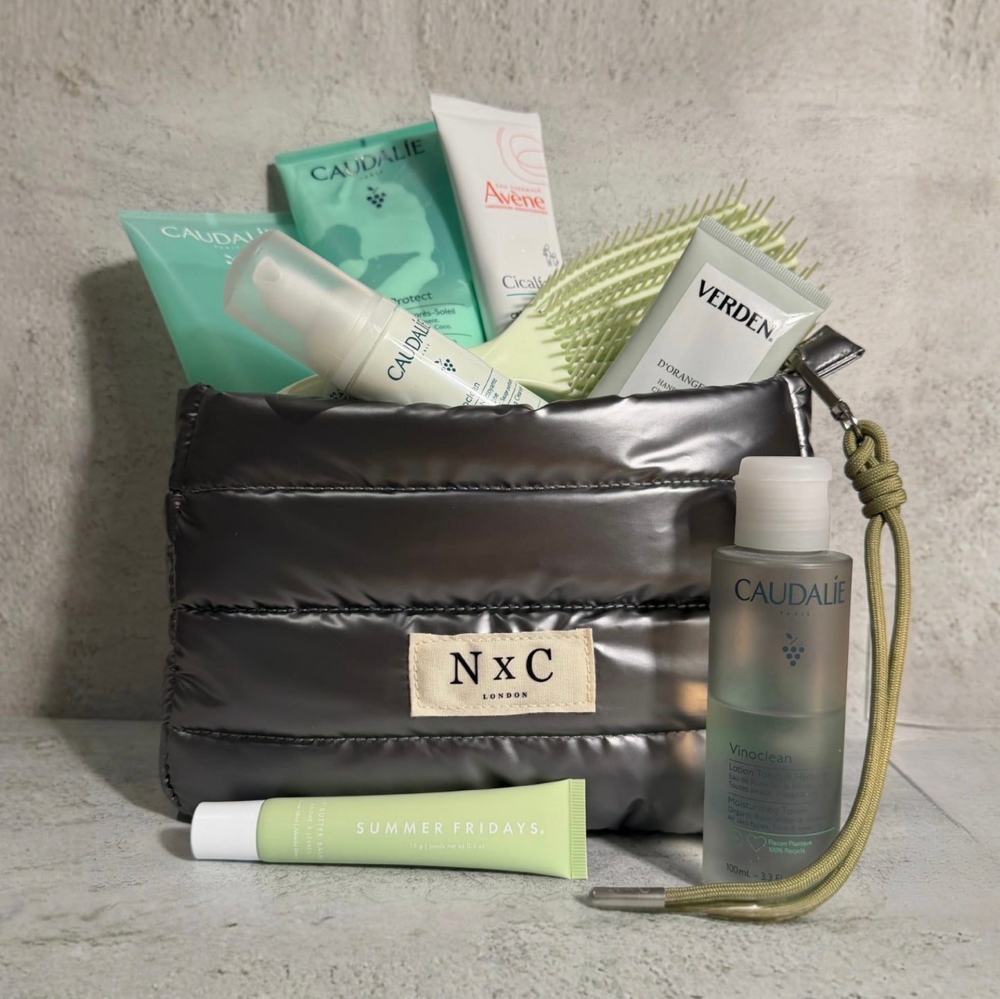The NxC Puffer Travel Pouch in Graphite